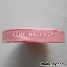 สายผ้า-ผ้ากุ๊น PP  ลายเวอร์จิ้น ขนาด 1 นิ้ว บรรจุ 50 เมตร สีชมพูอ่อน รูป 3