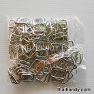 ห่วงเหล็กสี่เหลี่ยม ขนาด 1 นิ้ว บรรจุ 100 อัน สีนิเกิ้ล