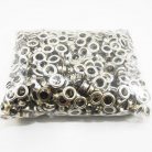 ตาไก่ เหล็ก ขนาด 11 mm (25) บรรจุ 100 ชุด สีนิเกิ้ล