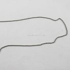 โซ่ไข่ปลา เฉพาะสาย ขนาด 2.4 mm  บรรจุ 10 เมตร สีนิเกิ้ล รูป 2