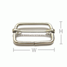 ตัวปรับสายโลหะ 2 ช่อง ขนาด 1.2 นิ้ว บรรจุ 20 อัน สีทอง รูป 3