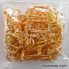 ตัวปรับสายโลหะ 2 ช่อง ขนาด 1.2 นิ้ว บรรจุ 100 อัน สีทอง