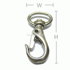 คอหมาโลหะ ตะขอ ขนาด 1.68x3.44 cm  บรรจุ 100 อัน สีทอง รูป 3