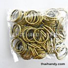 ห่วงเหล็กกลม ขนาด 1.2 นิ้ว บรรจุ 100 อัน สีทองรมดำ