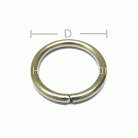 ห่วงเหล็กกลม ขนาด 0.8 นิ้ว บรรจุ 100 อัน สีทองรมดำ รูป 3