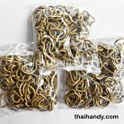 ห่วงเหล็กตัว D  ขนาด 0.6 นิ้ว บรรจุ 300 อัน สีทองรมดำ