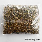 ห่วงเหล็กตัว D  ขนาด 10 mm  บรรจุ 100 อัน สีทองรมดำ