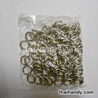 ห่วงเหล็กกลม ขนาด 0.6 นิ้ว บรรจุ 100 อัน สีนิเกิ้ล