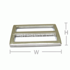 ตัวปรับสายโลหะ 2 ช่อง ขนาด 1.2 นิ้ว บรรจุ 10 อัน สีทองรมดำ รูป 3