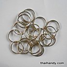 ห่วงพวงกุญแจลายหนา เฉพาะห่วง ขนาด 3.3 cm  บรรจุ 500 อัน สีนิเกิ้ล รูป 2