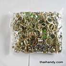 ห่วงพวงกุญแจแบนหนา เฉพาะห่วง ขนาด 2.5 cm  บรรจุ 100 อัน สีนิเกิ้ล