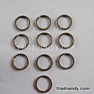 ห่วงพวงกุญแจแบนหนา เฉพาะห่วง ขนาด 2.5 cm  บรรจุ 10 อัน สีทองรมดำ