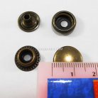 กระดุมแป๊กเหล็ก ขนาดหน้ากว้าง 15 mm (7N) บรรจุ 10 ชุด สีทองรมดำ รูป 2