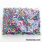 กระพรวนเหล็ก เงา ขนาด 6 mm  บรรจุ 1000 อัน สีคละสี