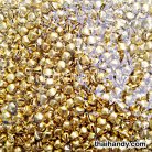 กระพรวนเหล็ก เงา ขนาด 6 mm  บรรจุ 500 อัน สีทอง