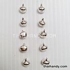 กระพรวนเหล็ก เงา ขนาด 8 mm  บรรจุ 10 อัน สีเงิน