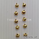 กระพรวนเหล็ก เงา ขนาด 8 mm  บรรจุ 10 อัน สีทอง