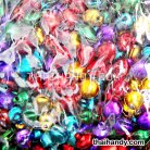 กระพรวนเหล็ก เงา ขนาด 8 mm  บรรจุ 1000 อัน สีคละสี รูป 2