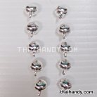 กระพรวนเหล็ก เงา ขนาด 10 mm  บรรจุ 500 อัน สีเงิน รูป 2