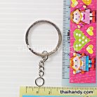 ห่วงพวงกุญแจแบนหนา พร้อมโซ่ข้อต่อกลม ขนาด 2.5 cm  บรรจุ 100 อัน สีนิเกิ้ล รูป 3