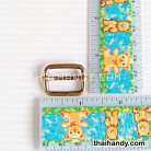 ตัวปรับสายโลหะ 2 ช่อง ขนาด 0.6 นิ้ว บรรจุอัน สีทองรมดำ รูป 2