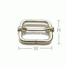 ตัวปรับสายโลหะ 2 ช่อง ขนาด 0.6 นิ้ว บรรจุอัน สีทองรมดำ รูป 3