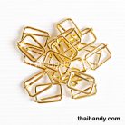 ตัวปรับสายโลหะ 2 ช่อง ขนาด 1 นิ้ว บรรจุ 20 อัน สีทอง