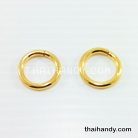 ห่วงเหล็กกลม ขนาด 0.7 นิ้ว บรรจุ 2 อัน สีทอง