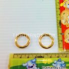 ห่วงเหล็กกลม ขนาด 0.7 นิ้ว บรรจุ 2 อัน สีทอง รูป 2