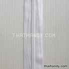 รางผ้าซิปเฉพาะรางซิป ฟันไนลอน ขนาดเบอร์ 5  บรรจุ 1 เมตร สีขาว