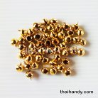 กระพรวนเหล็ก เงา ขนาด 10 mm  บรรจุ 100 อัน สีทอง