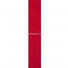 สายผ้า-ผ้ากุ๊น PP  ลายเวอร์จิ้น ขนาด 1 นิ้ว บรรจุ 1 เมตร สีแดง