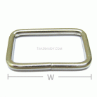 ห่วงเหล็กสี่เหลี่ยม ขนาด 1.2 นิ้ว บรรจุ 100 อัน สีทองรมดำ รูป 3