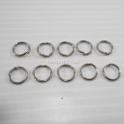 ห่วงเหล็กกลม ขนาด 10 mm  บรรจุ 10 อัน สีนิเกิ้ล