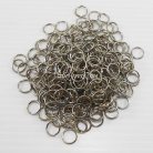 ห่วงเหล็กกลม ขนาด 10 mm  บรรจุ 100 อัน สีนิเกิ้ล