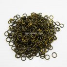 ห่วงเหล็กกลม ขนาด 8 mm  บรรจุ 100 อัน สีทองรมดำ