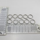 ห่วงพวงกุญแจ เฉพาะห่วง ขนาด 2 cm  บรรจุ 10 อัน สีนิเกิ้ล รูป 2