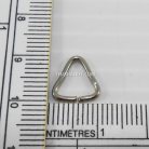 ห่วงเหล็กสามเหลี่ยม ขนาด 10.9x10.8 mm  บรรจุ 100 กรัม สีนิเกิ้ล รูป 2