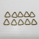 ห่วงเหล็กสามเหลี่ยม ขนาด 10.9x10.8 mm  บรรจุ 100 กรัม สีทองรมดำ รูป 2