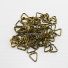 ห่วงเหล็กสามเหลี่ยม ขนาด 10.9x10.8 mm  บรรจุ 1 กิโลกรัม สีทองรมดำ รูป 2