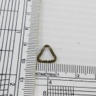 ห่วงเหล็กสามเหลี่ยม ขนาด 10.9x10.8 mm  บรรจุ 1 กิโลกรัม สีทองรมดำ รูป 3