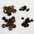 กระดุมแป๊กเหล็ก ขนาดแฟนซี (vt5) บรรจุ 100 ชุด สีทองรมดำ รูป 2