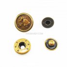 กระดุมแป๊กเหล็ก ขนาดแฟนซี (vt5) บรรจุ 10 ชุด สีทองรมดำ รูป 2