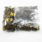 กระดุมแป๊กเหล็ก ขนาดแฟนซี (vt5) บรรจุ 100 ชุด สีทองรมดำ