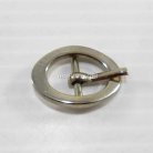 หัวเข็มขัดวงรี โลหะ ขนาด 1 X1.5 cm  บรรจุ 10 อัน สีนิเกิ้ล รูป 2