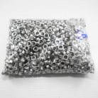 ตาไก่ อลูมิเนียม ขนาด 7.5 mm (20) บรรจุ 2000 ชุด สีเงิน