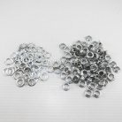 ตาไก่ อลูมิเนียม ขนาด 8.7 mm (23) บรรจุ 100 ชุด สีเงิน รูป 2