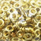 ตาไก่ เหล็ก ขนาด 11 mm (25) บรรจุ 100 ชุด สีทอง รูป 2