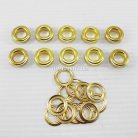 ตาไก่ เหล็ก ขนาด 11 mm (25) บรรจุ 100 ชุด สีทอง รูป 3