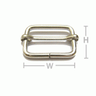 ตัวปรับสายโลหะ 2 ช่อง ขนาด 1 นิ้ว บรรจุ 20 อัน สีนิเกิ้ล รูป 3